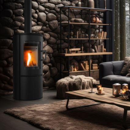 Kratki - Čelični kamin 8kW 150mm