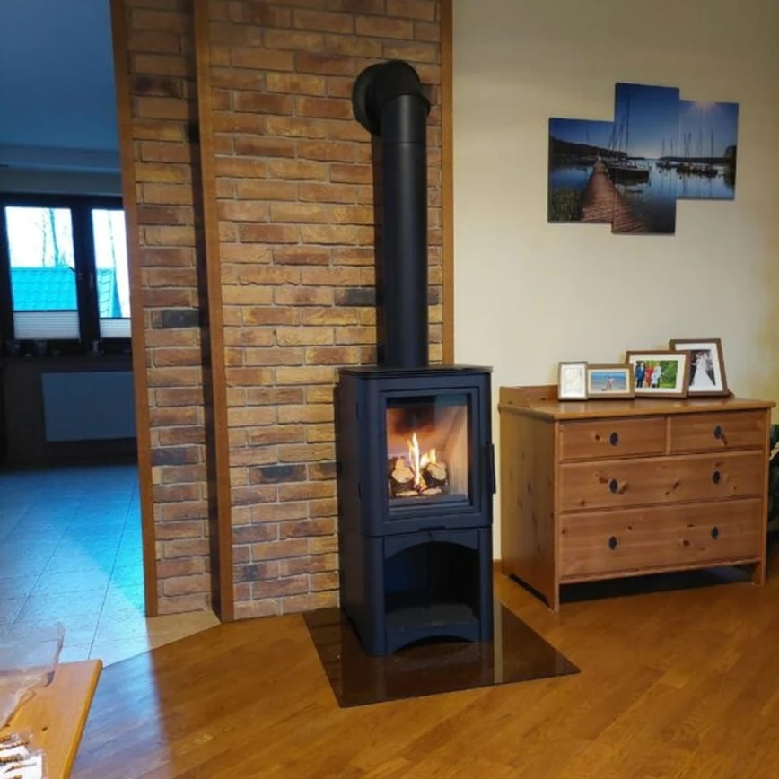 Kratki - Čelični kamin na drva 7kW 150mm