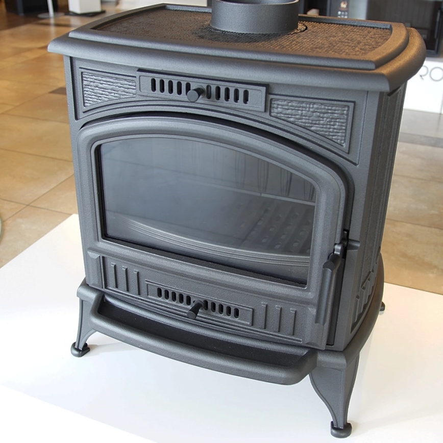 Kratki- Kamin od lijevanog željeza 8kW 130mm