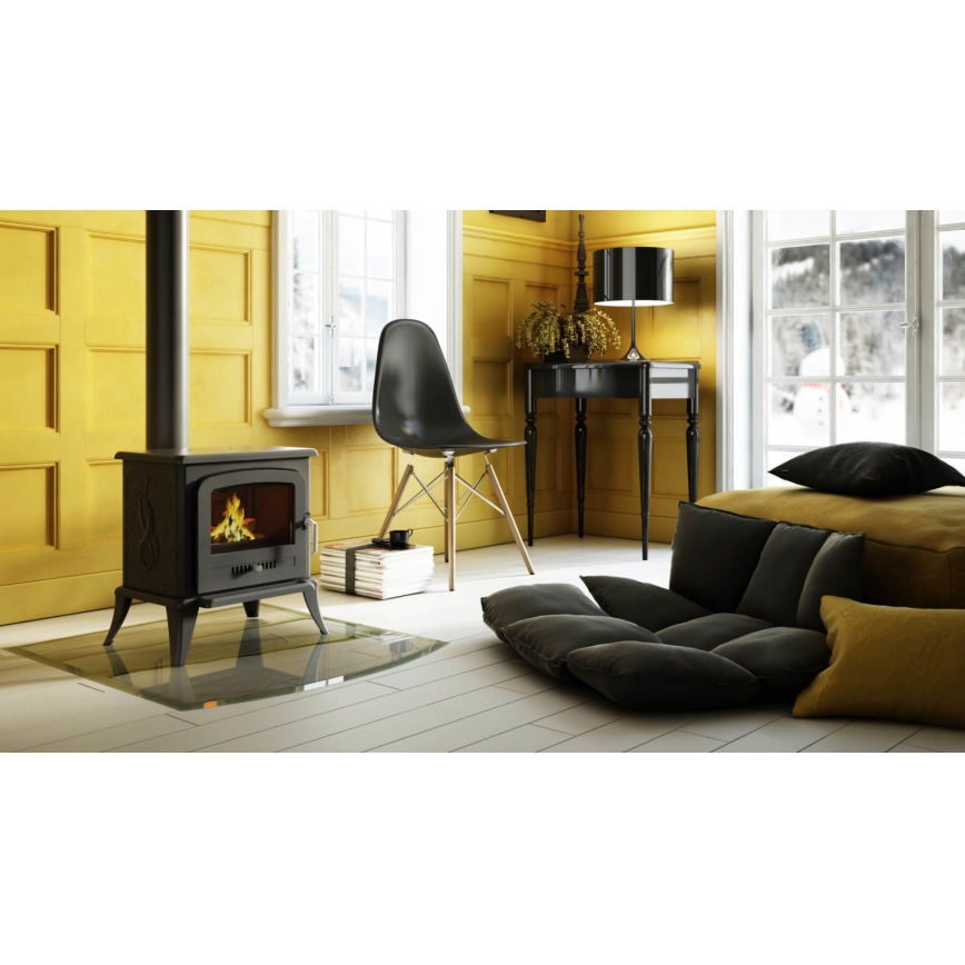 Kratki - Lijevana željezna kaminska peć 5kW 130mm