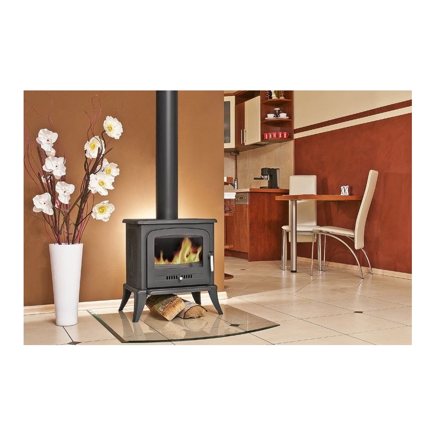 Kratki - Lijevana željezna kaminska peć 5kW 130mm
