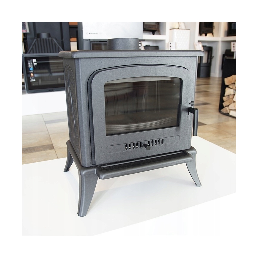 Kratki - Lijevana željezna kaminska peć 5kW 130mm