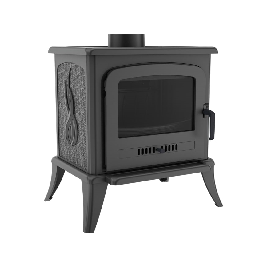 Kratki - Lijevana željezna kaminska peć 5kW 130mm