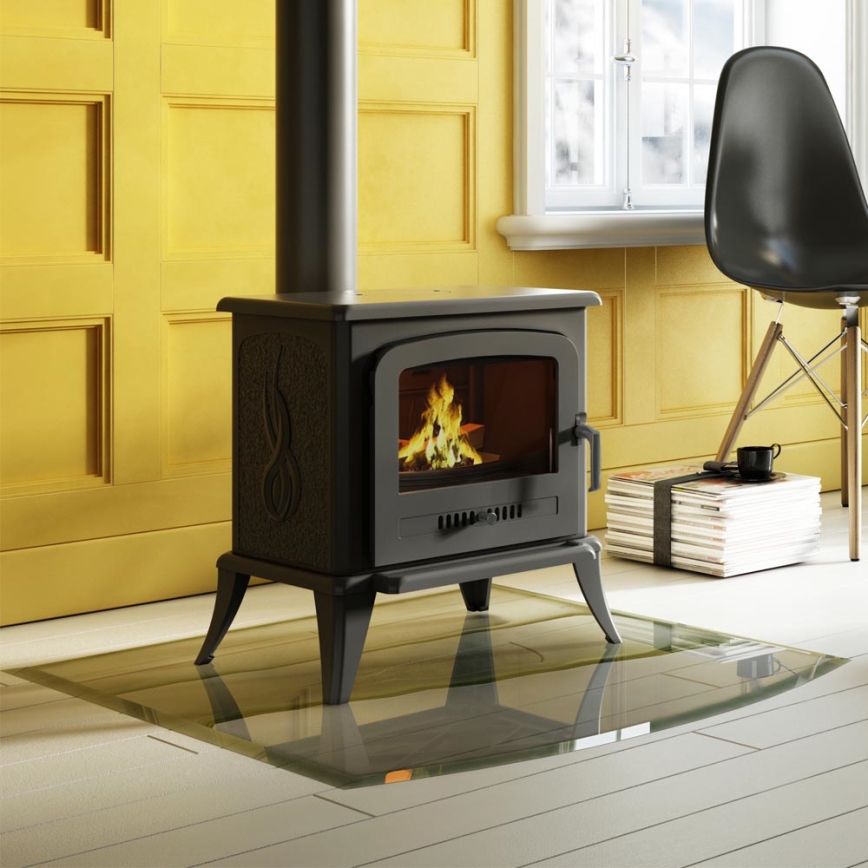 Kratki - Lijevana željezna kaminska peć 5kW 130mm