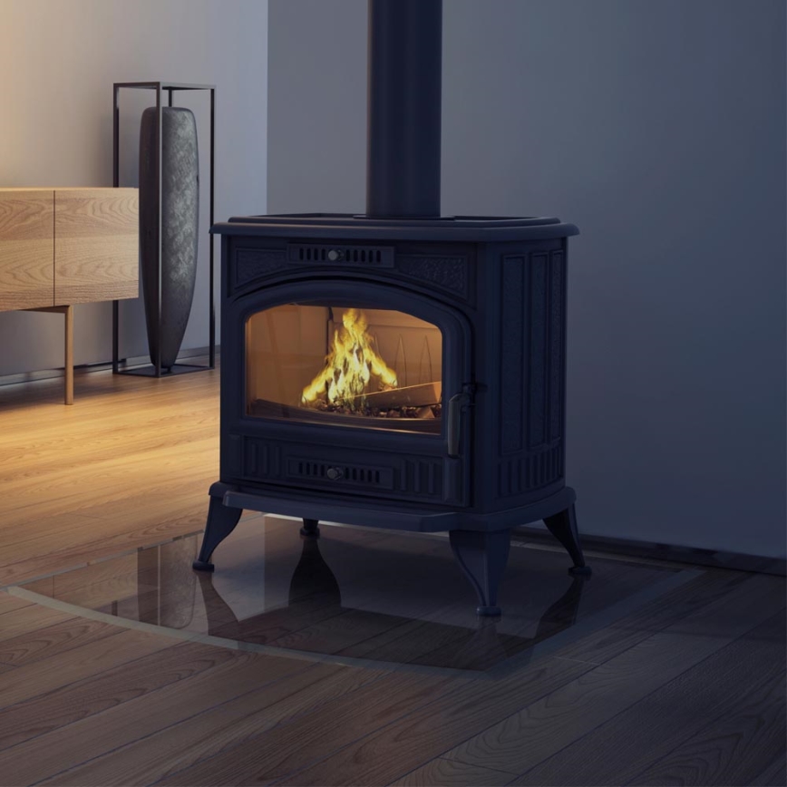 Kratki - Lijevana željezna kaminska peć 8kW 130mm