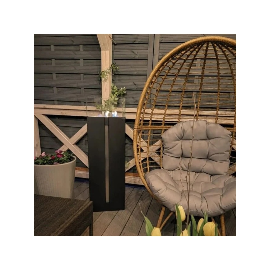 Kratki - BIO kamin 113,6x35,9 cm 2kW crna