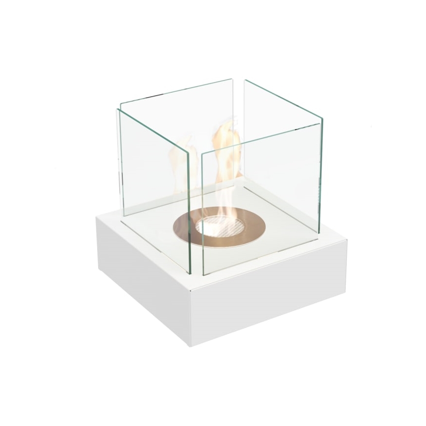 Kratki - BIO kamin 30,3x30 cm 1kW bijela