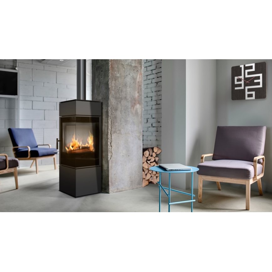 Kratki - Čelični kamin 8kW 150mm