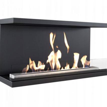 Kratki - Ugradbeni BIO kamin 50x100 cm 7kW crna