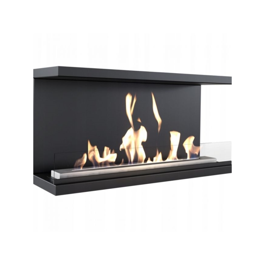 Kratki - Ugradbeni BIO kamin 50x100 cm 7kW crna