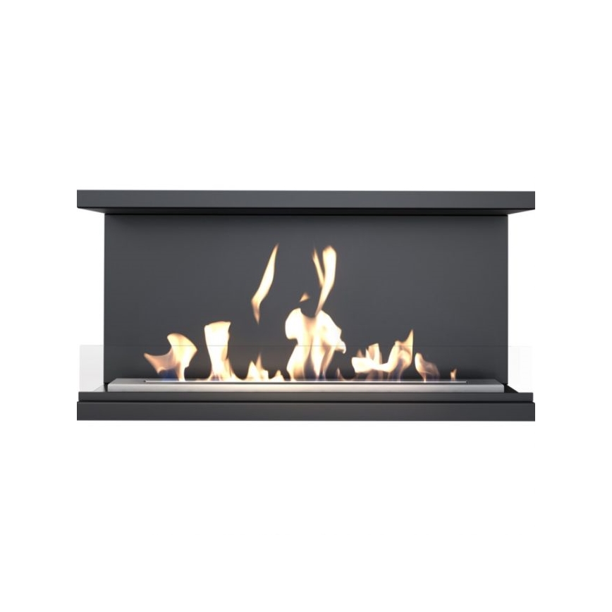 Kratki - Ugradbeni BIO kamin 50x100 cm 7kW crna