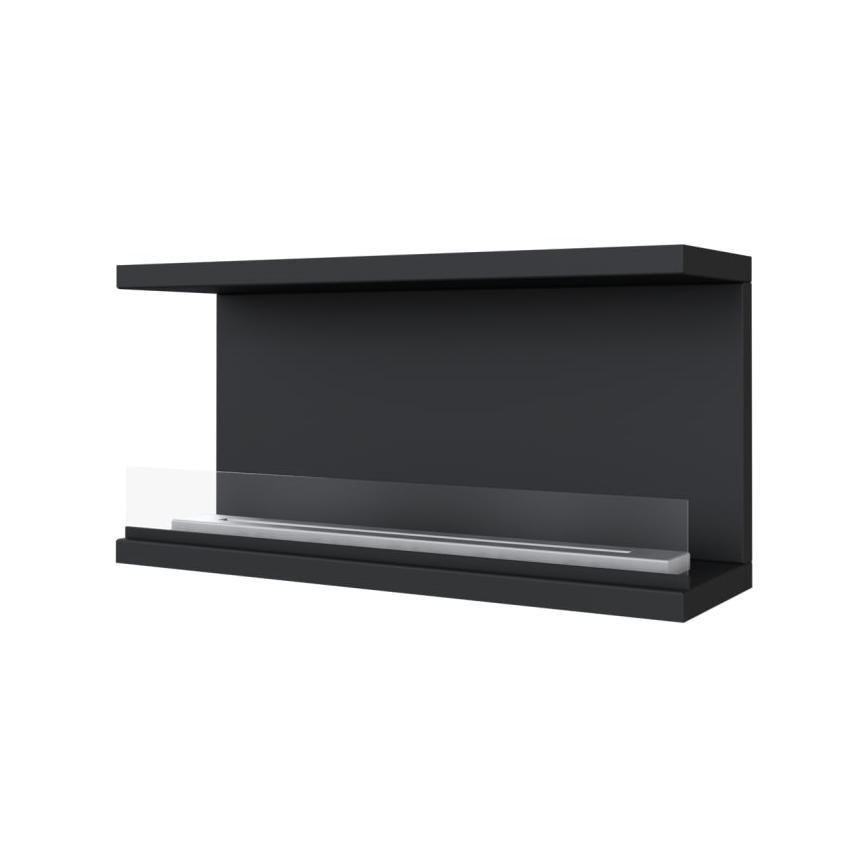 Kratki - Ugradbeni BIO kamin 50x100 cm 7kW crna
