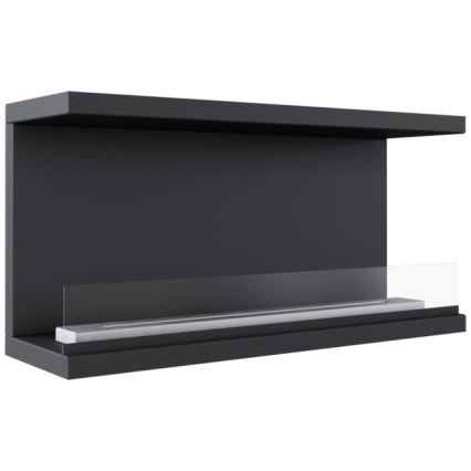 Kratki - Ugradbeni BIO kamin 50x100 cm 7kW crna