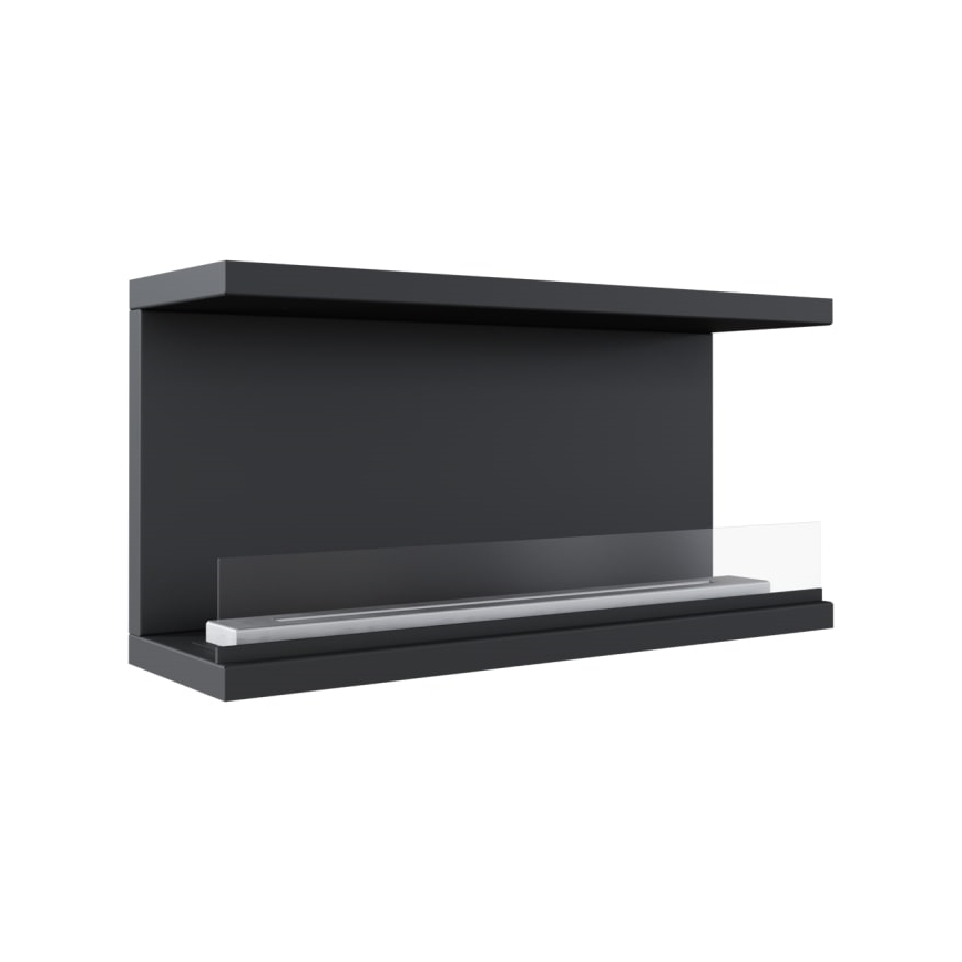 Kratki - Ugradbeni BIO kamin 50x100 cm 7kW crna