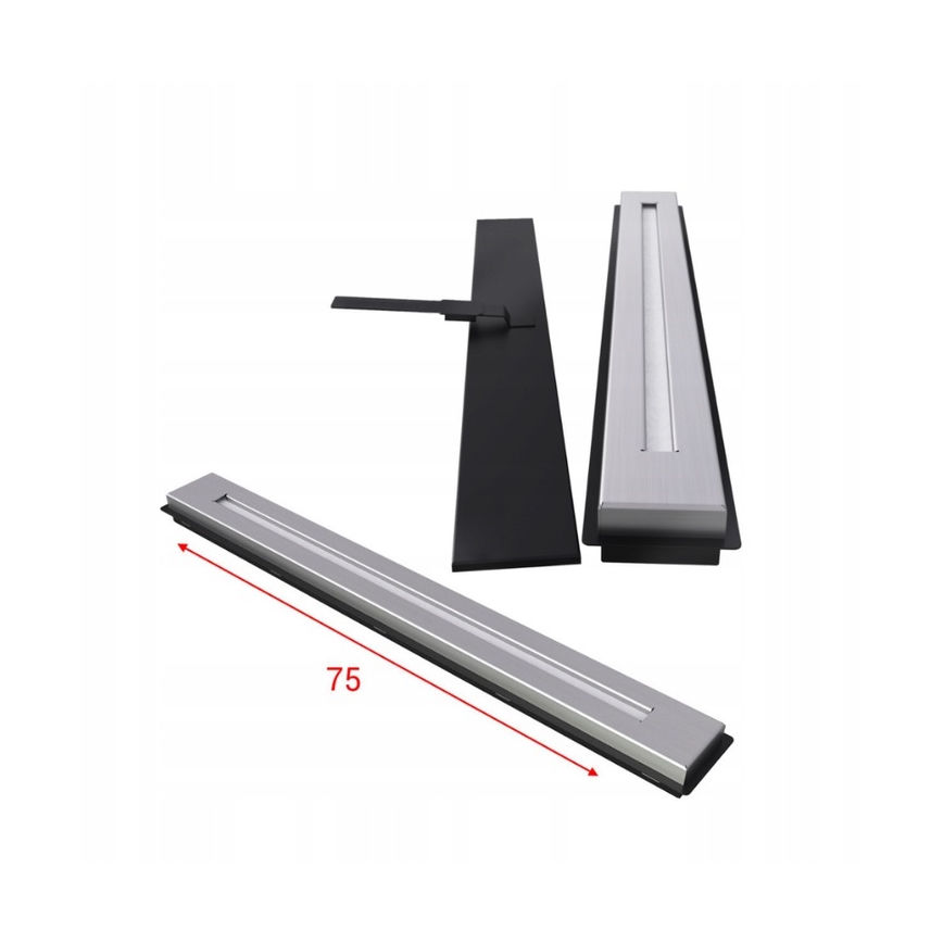 Kratki - Ugradbeni BIO kamin 50x100 cm 7kW crna