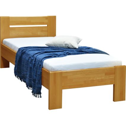 Krevet za jednu osobu AMBER 90x200 cm, svijetli orah