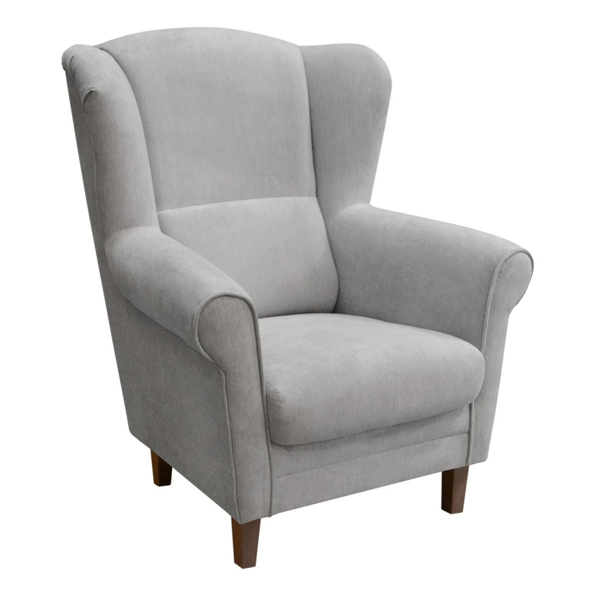 Krilati naslonjač GALA, sivi