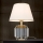 Kristalna stolna lampa ALEXIS 1xE27/60W/230V krem/zlatna/prozirna