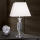 Kristalna stolna lampa POKAL 1xE27/60W/230V bijela/prozirna