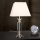 Kristalna stolna lampa POKAL 1xE27/60W/230V krem/prozirna