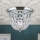 Kristalna stropna svjetiljka PLAFOND 1xE27/40W/230V pr. 26 cm sjajni krom