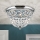 Kristalna stropna svjetiljka PLAFOND 3xE27/40W/230V pr. 35 cm sjajni krom