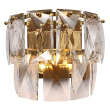 Kristalna zidna svjetiljka CHELSEA 2xE14/40W/230V zlatna