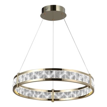 Kristalni LED luster s prigušivanjem na sajli ENRIQUE LED/55W//230V 3000-6000K Ø 80 cm + daljinski upravljač