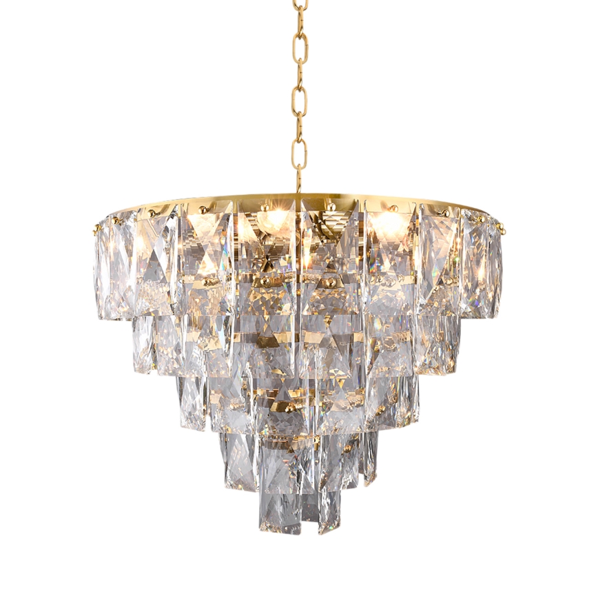 Kristalni luster na lancu CHELSEA 6xE14/40W/230V