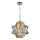 Kristalni luster na lancu CROWN 4xE14/40W/230V sjajni krom