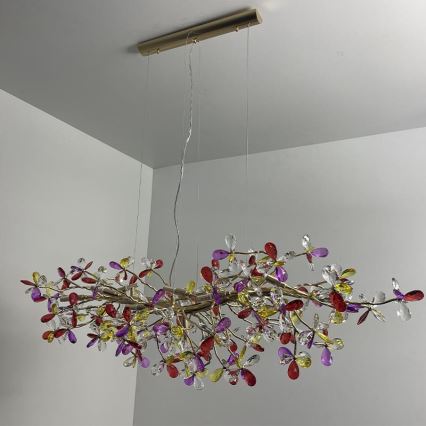 Kristalni luster na sajli 13xG9/40W/230V šarena