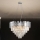 Kristalni luster na sajli PLAZA 9xE14/40W/230V promjer 60 cm srebrni