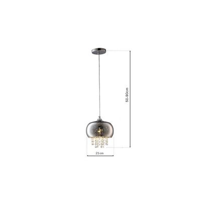 Kristalni luster na sajli STARLIGHT 1xE14/40W/230V