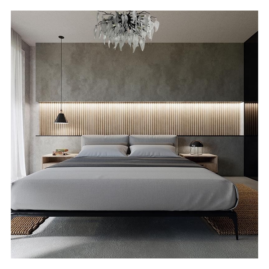 Kristalni nadgradni luster 10xG9/40W/230V crna