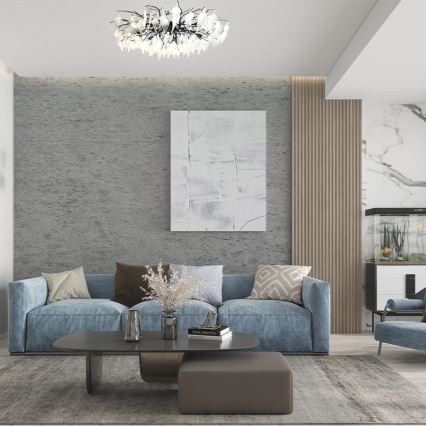 Kristalni nadgradni luster 12xG9/40W/230V crna