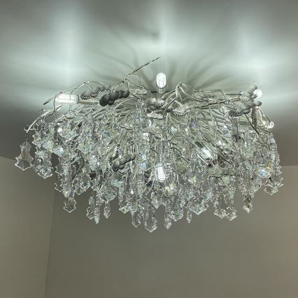 Kristalni nadgradni luster 12xG9/40W/230V sjajni krom