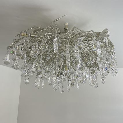 Kristalni nadgradni luster 12xG9/40W/230V sjajni krom