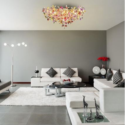 Kristalni nadgradni luster 12xG9/40W/230V šarena