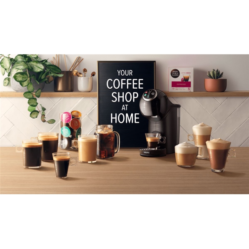 Krups - Aparat za kavu na kapsule NESCAFÉ DOLCE GUSTO GENIO S 1500W antracit