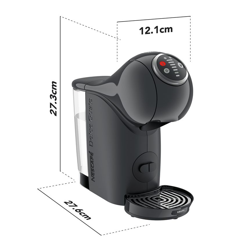 Krups - Aparat za kavu na kapsule NESCAFÉ DOLCE GUSTO GENIO S 1500W antracit