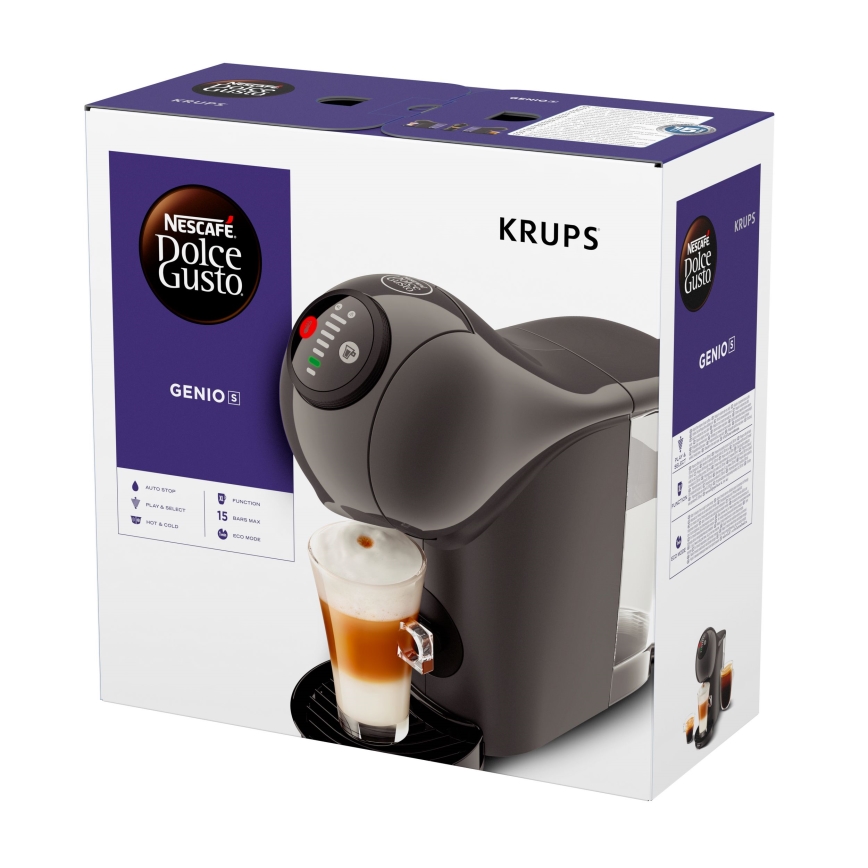 Krups - Aparat za kavu na kapsule NESCAFÉ DOLCE GUSTO GENIO S 1500W antracit