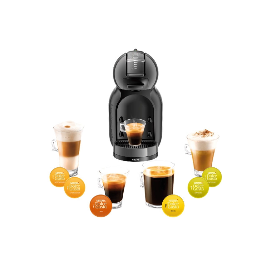 Krups - Aparat za kavu na kapsule NESCAFÉ DOLCE GUSTO MINI ME 1500W antracit