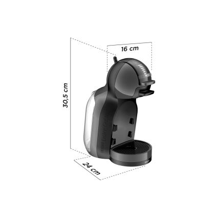 Krups - Aparat za kavu na kapsule NESCAFÉ DOLCE GUSTO MINI ME 1500W antracit