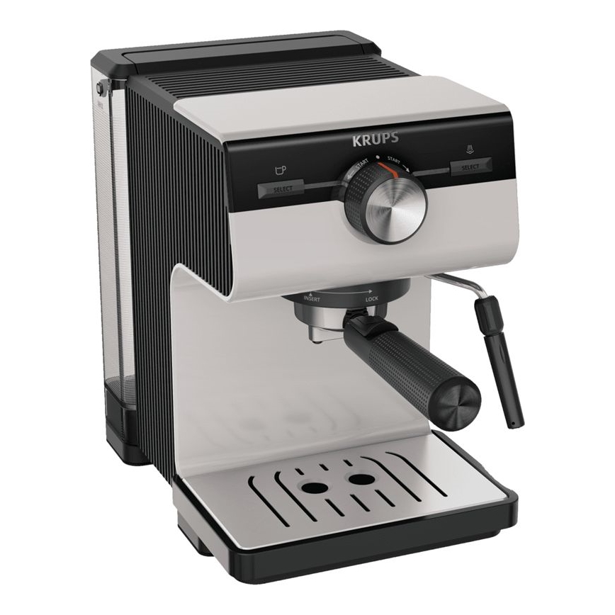 Krups - Aparat za kavu s polugom za dvije šalice AUTHENTIC 1450W/230V siva