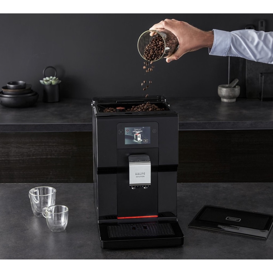 Krups - Automatski aparat za kavu s posudom za mlijeko INTUITION PREFERENCE 1450W/230V crna