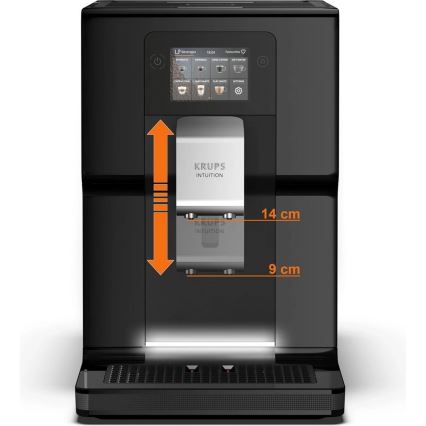 Krups - Automatski aparat za kavu s posudom za mlijeko INTUITION PREFERENCE 1450W/230V crna