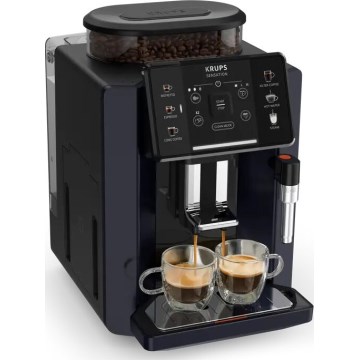 Krups - Automatski aparat za kavu s posudom za mlijeko SENSATION 1450W/230V crna