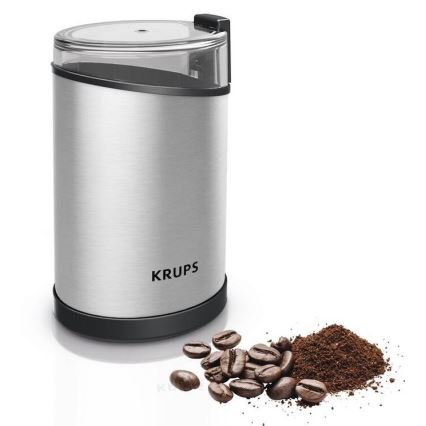 Krups - Električni mlinac za kavu 85g FAST-TOUCH 200W/230V mat krom