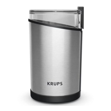 Krups - Električni mlinac za kavu 85g FAST-TOUCH 200W/230V mat krom