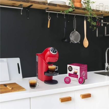 Krups - Aparat za kavu na kapsule NESCAFÉ DOLCE GUSTO GENIO S PLUS 1500W crvena